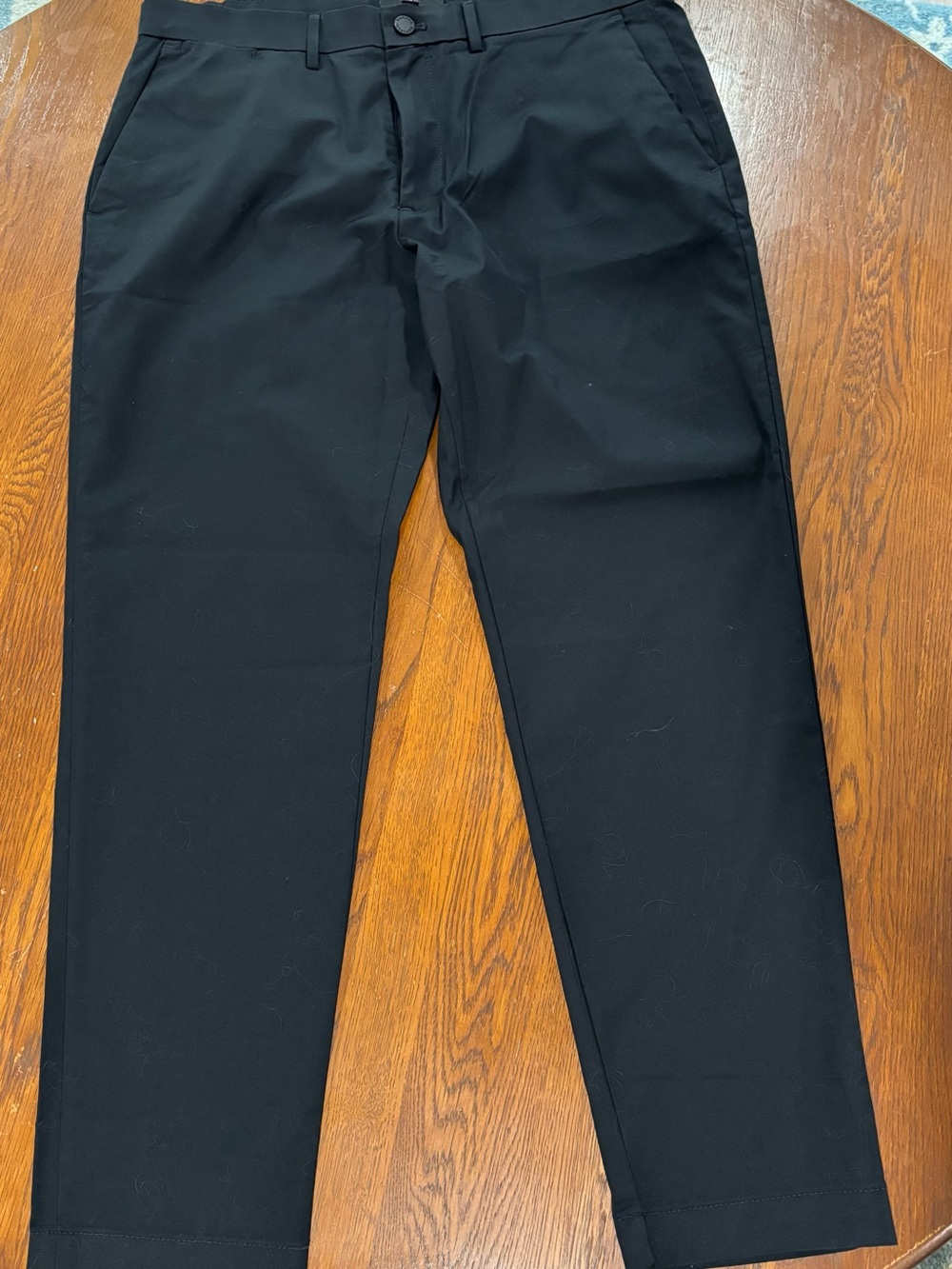 Banana Republic Black Straight-Leg Chinos